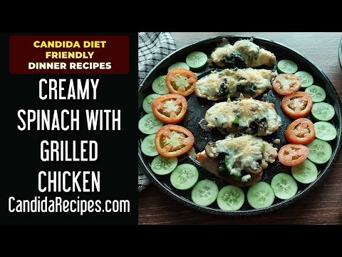 Creamy Spinach and Grilled Chicken