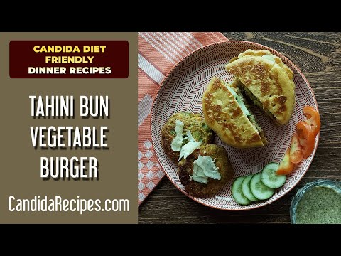 Delicious Tahini Bun Vegetable Burgers